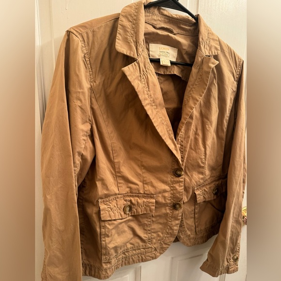 J. Crew Women’s Classic Twill Chino Jacket Size L - Picture 4 of 6